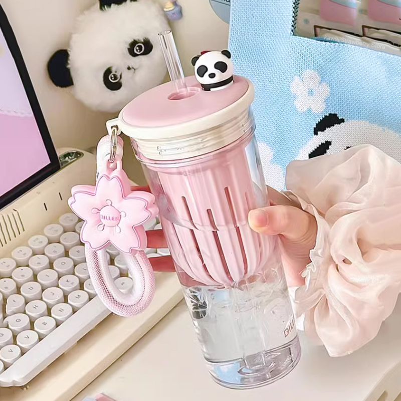 Water Purification Straw - Botol air lucu 650ml dengan penyaring