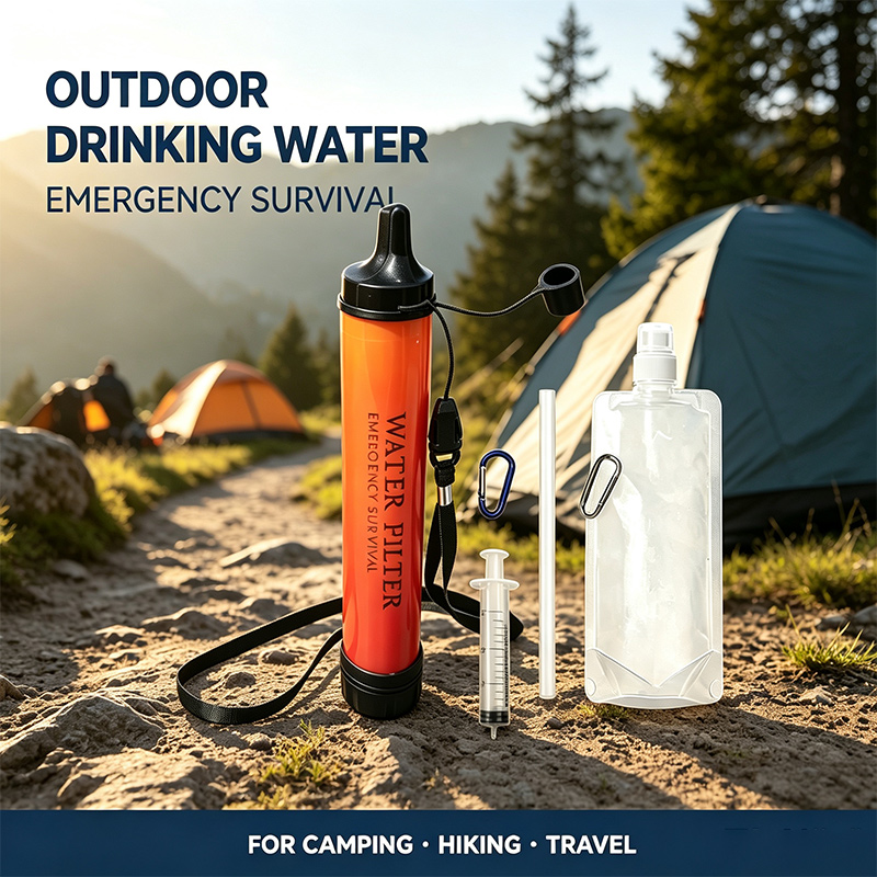Sedotan Filter Air Mini untuk  - Water Purification Straw ulasan dan harga