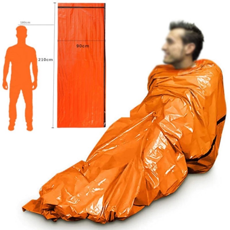 Kantong tidur darurat portabel - Emergency Mylar Tent ulasan dan harga